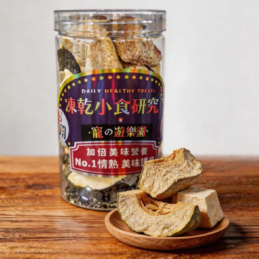 凍乾小食研究所 x 寵之遊樂園 凍乾 狗零食 大切南瓜 180g (圖片2)