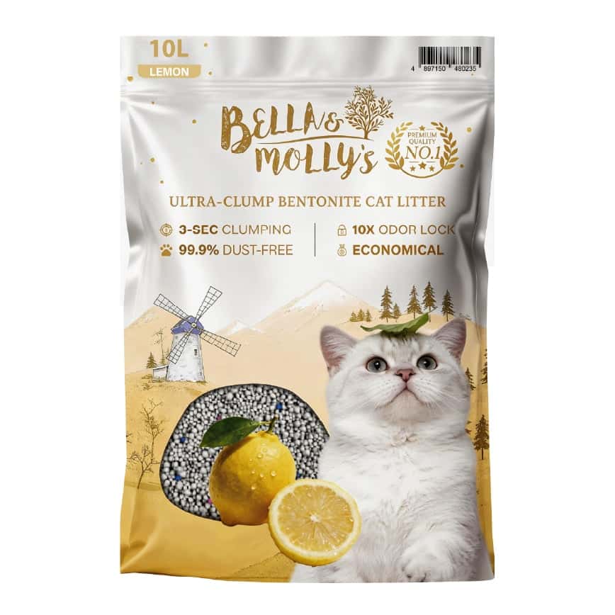 Bella & Molly's貝莉 極速超結團高級礦物貓砂 檸檬味 10L (圖片2)