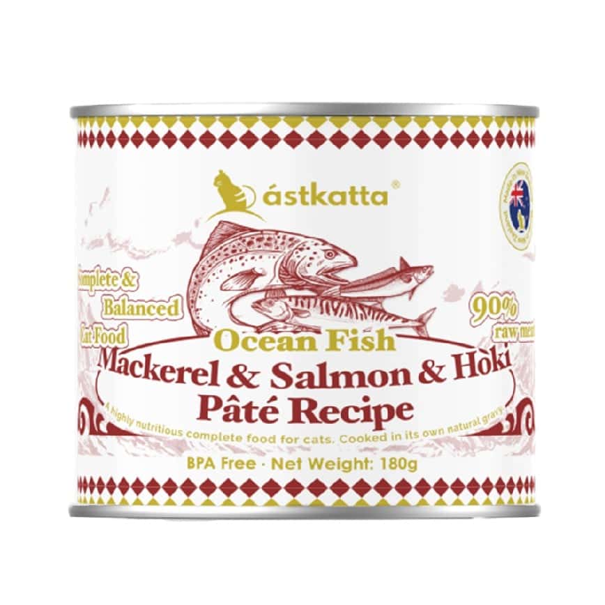 Astkatta 貓罐頭 主食罐 澄海系列 鯖魚&三文魚&紐西蘭蓝鳕魚 純淨天然肉醬罐 180g ((P00215) (圖片2)