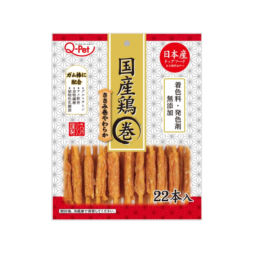 日本Q-Pet 狗小食 愛情餐廳 雞肉骨膠元棒 22本 (KQ2290)  (圖片2)