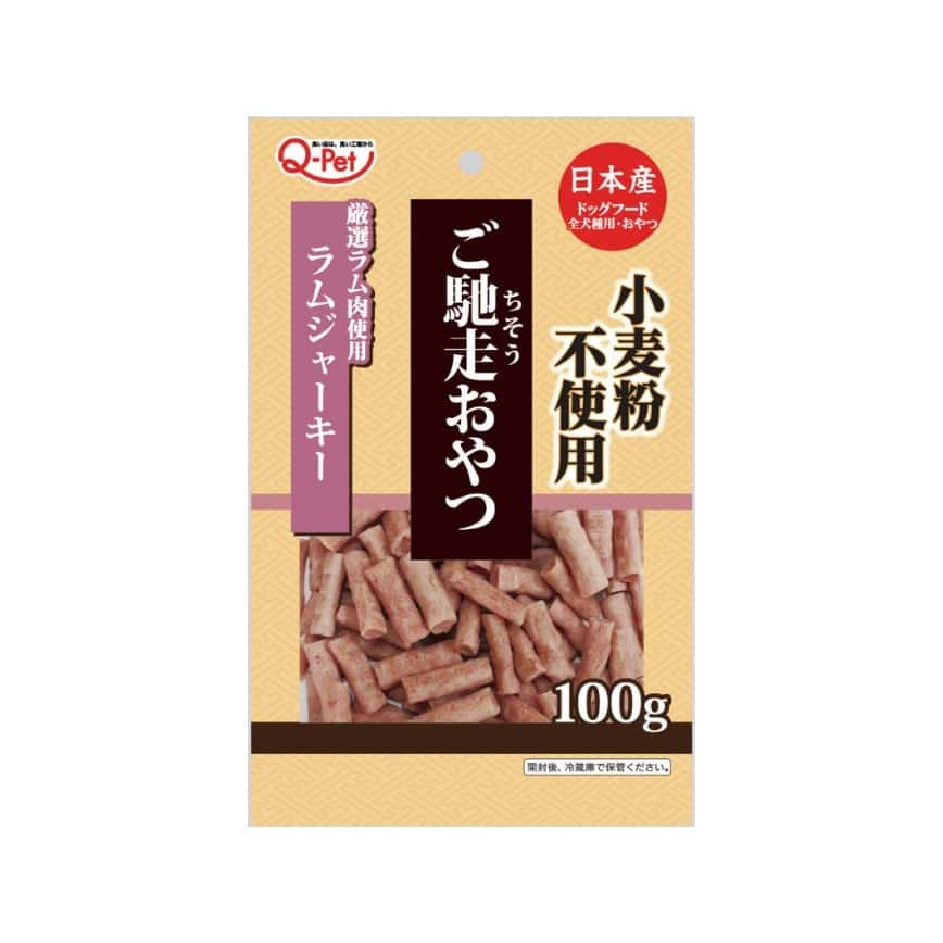 日本Q-Pet 狗小食 御馳走 羊肉切條 100g （KQ2304） (圖片2)