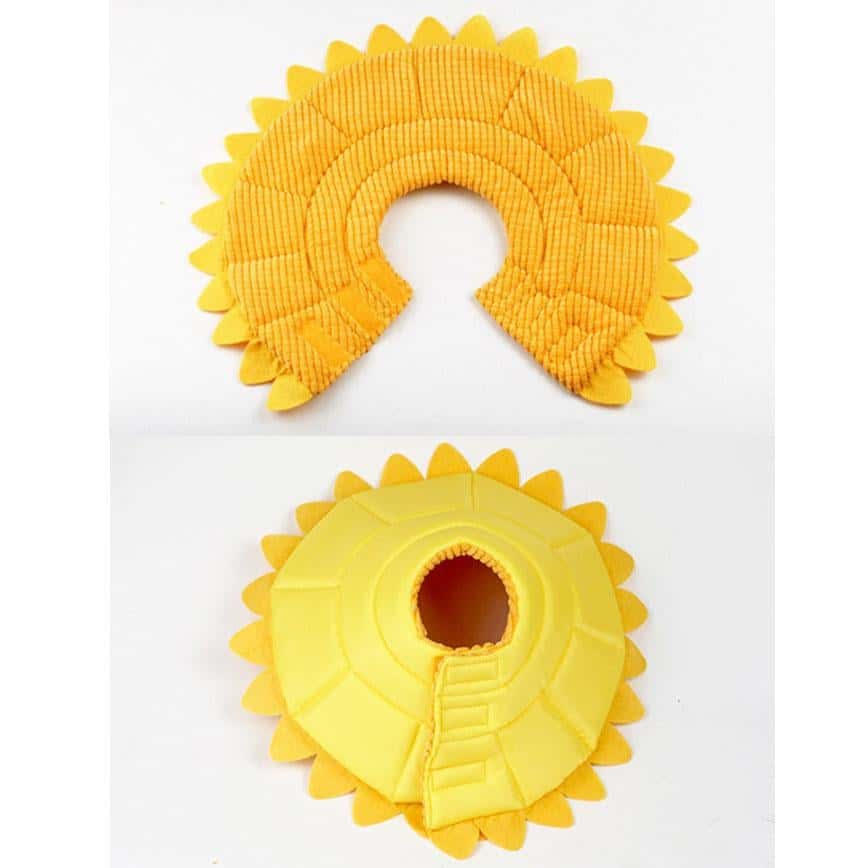 寵物超可愛防咬頸圈 向日葵 M碼 (圖片2)