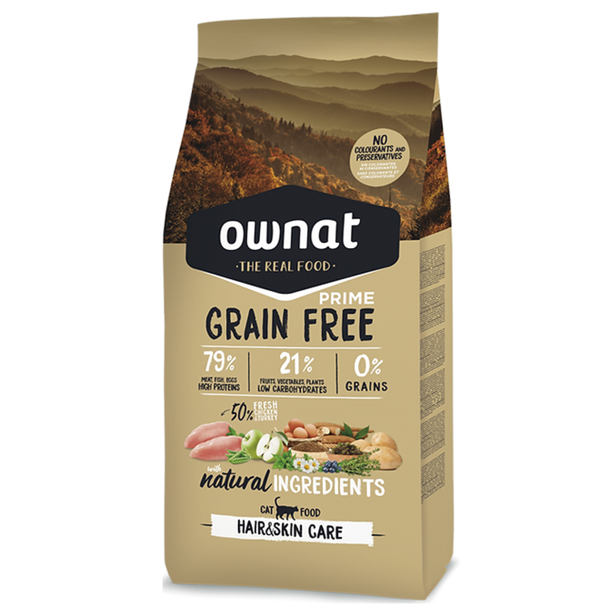 ownat 全齡貓糧 放牧雞⾁與火雞 ⽪⽑靚 1kg (31462) (img2)