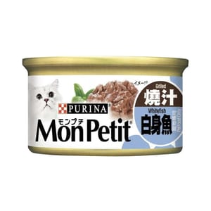 MonPetit MonPetit 貓罐頭 至尊系列 精選燒汁白身魚 85g 85g  正面圖