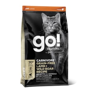 GO! GO! SOLUTIONS 無穀物貓糧 活力營養系列 羊肉豬肉 3lb 3lb 正面圖