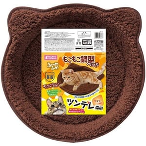 日本MARUKAN 日本MARUKAN 貓耳鍋型毛毛床 正面圖
