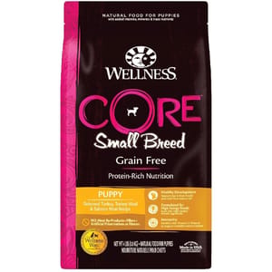 WELLNESS WELLNESS CORE 狗糧 無穀物 小型犬幼犬配方 去骨火雞及雞 4lb 4lb  正面圖