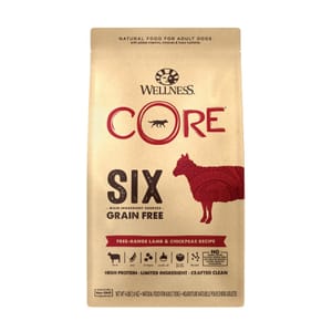 WELLNESS WELLNESS CORE 狗糧 SIX 無穀物 單一蛋白質抗敏配方 羊肉 4lb 4lb  正面圖