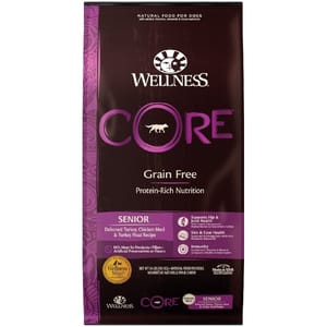 WELLNESS WELLNESS CORE 狗糧 無穀物 老犬配方 去骨雞及火雞 12lb 12lb  正面圖