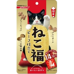 日本日清 日本日清 貓零食 海鮮牛肉蔬菜零食粒 3g 14袋入 3g  正面圖