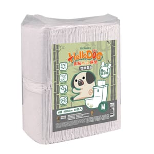 HelloDOG HelloDOG 竹炭加厚强力吸濕 寵物尿墊 狗尿墊 狗尿片 [45x60 M碼 50枚]   正面圖