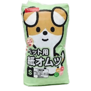 日本Inuneru 日本Inuneru 狗狗魔術貼尿墊尿片紙尿褲 IN-100 S碼 20枚   正面圖