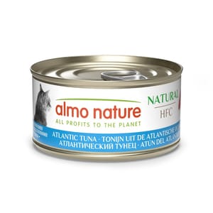 Almo Almo Nature HFC 貓罐頭 天然系列 大西洋吞拿魚 70g 70g  正面圖