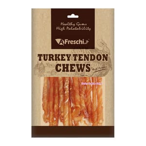 A A Freschi Srl 狗零食 Natural Turkey 火雞筋捲 80g 80g 犬用 正面圖