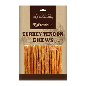 A A Freschi Srl 狗零食 Natural Turkey 火雞筋棒 150g 150g 犬用 正面圖