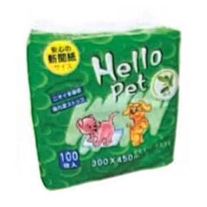 Hello Hello pet 尺半寵物尿墊 狗尿墊 狗尿片 HP-100 [30x45 100枚]   正面圖