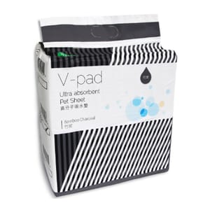 V-pad V-pad 竹炭高分子吸水 寵物尿墊 狗尿墊 狗尿片 [45x60 M碼 50枚]   正面圖