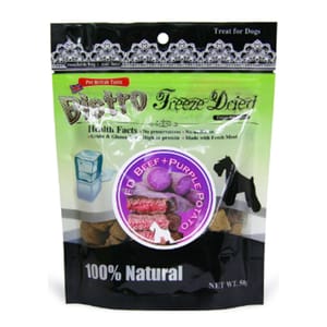 Bistro Bistro Freeze Dried 狗零食 脫水牛肉 紫薯 50g 50g 正面圖