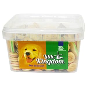 Little Little Kingdom 狗零食 珍寶裝夾心餅 1kg 1kg  正面圖