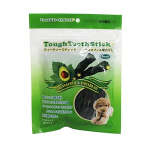 Tough Tough Teeth Stick 牛油果油除臭潔齒牙美毛扭條 幼條 8支 正面圖