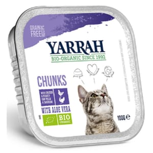 Yarrah Yarrah 貓罐頭 有機雞塊 火雞 100g 100g  正面圖