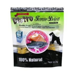 Bistro Bistro Freeze Dried 狗零食 脫水三文魚 50g 50g 正面圖