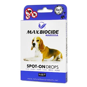 Max Max Biocide 犬用苦楝油驅蚤滴劑 5pcs 犬用 正面圖