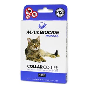 Max Max Biocide 貓用苦楝油驅蚤頸帶 42cm 貓用 正面圖