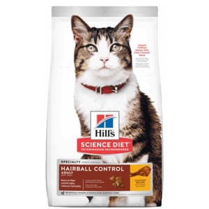 Hills Hills 貓糧 成貓糧 去毛球配方 3.5lb 5lb  正面圖