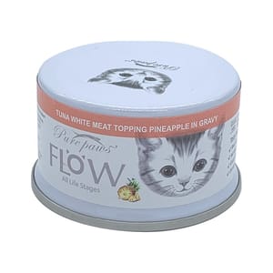 Pure Pure paws 高湯貓罐頭 吞拿魚+菠蘿 80g 80g  正面圖