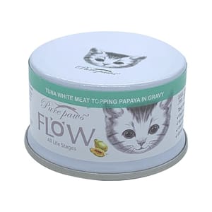 Pure Pure paws 高湯貓罐頭 吞拿魚+木瓜 80g 80g  正面圖