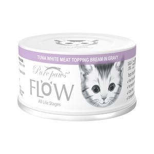 Pure Pure paws 高湯貓罐頭 吞拿魚+鯛魚 80g 80g  正面圖