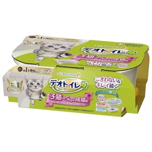 Unicharm Unicharm 日本無蓋雙層貓砂盆套裝 幼貓適用   正面圖