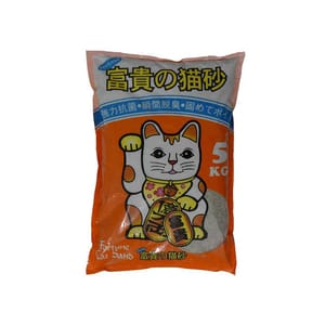 富貴貓砂 富貴貓砂 檸檬香抗菌幼砂 5kg 5kg  正面圖