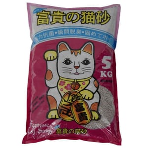 富貴貓砂 富貴貓砂 茉莉花抗菌幼條砂 5kg 5kg  正面圖