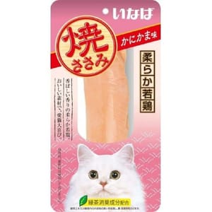 CIAO CIAO 貓零食 日本烤雞胸肉 蟹肉棒味 30g 30g  正面圖