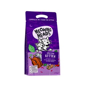 Meowing Meowing Heads 貓糧 全天然幼貓成長配方 1.5kg 5kg  正面圖