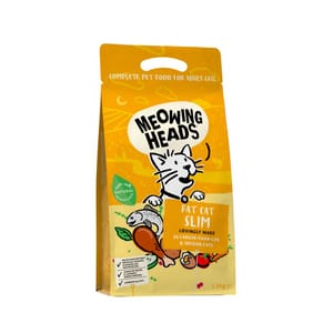 Meowing Meowing Heads 貓糧 無穀物全天然成貓體重控制及室內貓配方 三文魚雞肉 1.5kg 5kg  正面圖