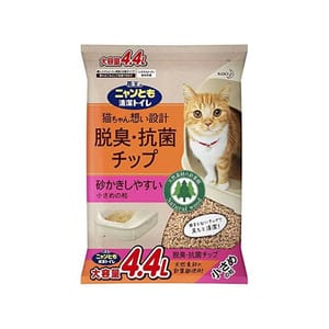日本花王脫臭抗菌小粒 日本花王脫臭抗菌小粒 木貓砂 4.4L 4L 正面圖