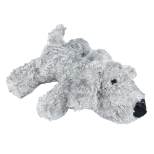 Billipets Billipets 狗玩具 超軟發聲毛毛狗 灰色 正面圖