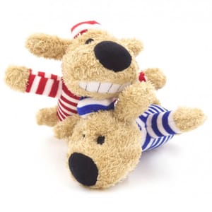 Billipets Billipets 狗玩具 超軟發聲囚犯狗 藍色 16cm 正面圖