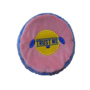 TRUST TRUST ME 狗玩具 運動飛碟 室內用 粉色 15cm   正面圖