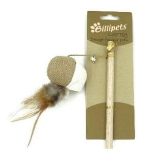 Billipets Billipets 逗貓棒 天然木製貓棒 貓波 40cm 正面圖