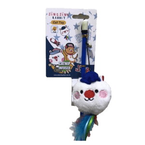 Billipets Billipets 逗貓棒 星星兔貓 藍色 45cm   正面圖
