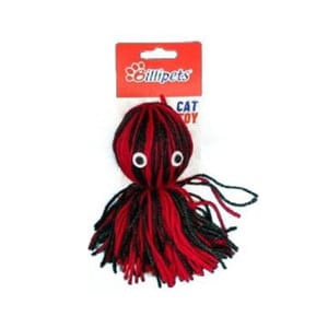 Billipets Billipets 貓玩具 毛線小貓玩具 八爪魚 10cm   正面圖
