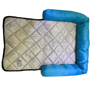 Billipets Billipets 尼龍防水寵物床墊 長方型 藍灰 85cm x 55cm x 10cm   正面圖
