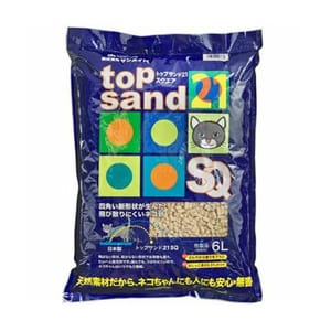 日本SANMATE 日本SANMATE Top Sand 21 SQ四角形單通 豆腐貓砂 6L 6L  正面圖