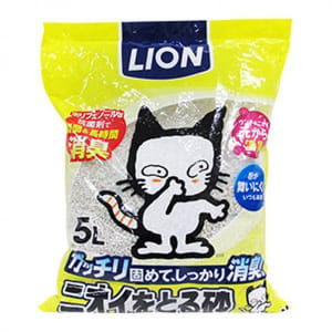 日本獅王LION 日本獅王LION Pet 強勁消臭礦物砂 5L 5L  正面圖