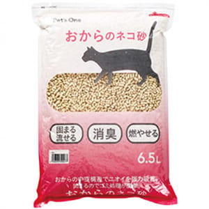 日本Pet's 日本Pet's One消臭單孔 豆腐貓砂 6.5L 5L  正面圖