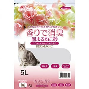 日本Pet's 日本Pet's One花果香味除臭紙砂 5L 5L 正面圖